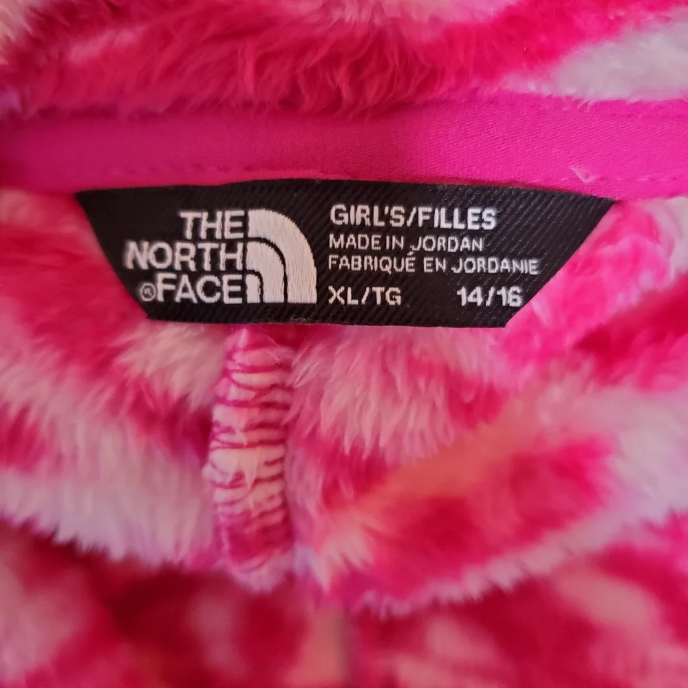 Girls the north face osilita full zip jacket pink outdoors Activewear Cozy Ski